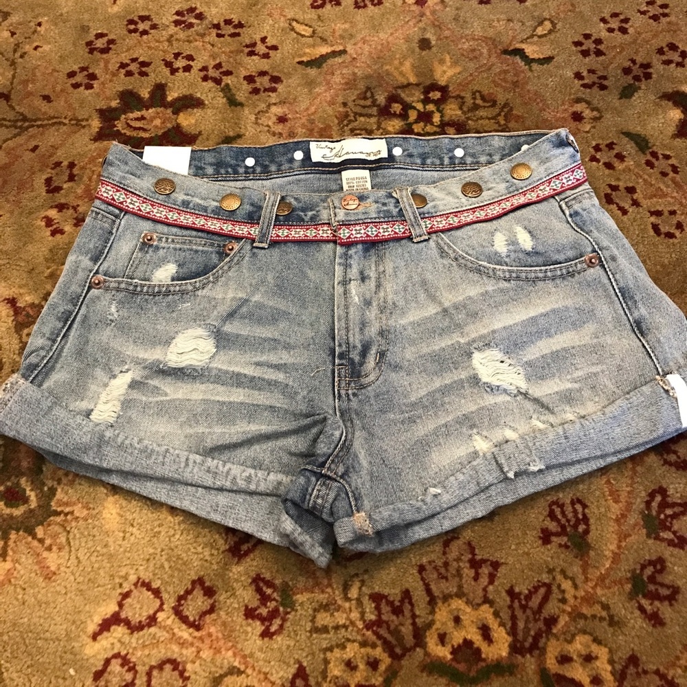 Vintage Havana blue jean shorts size 28