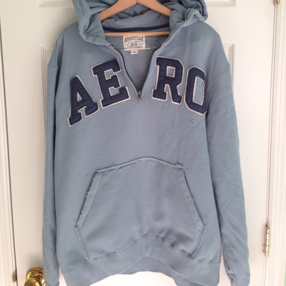Aeropostale Sky Blue Hoodie