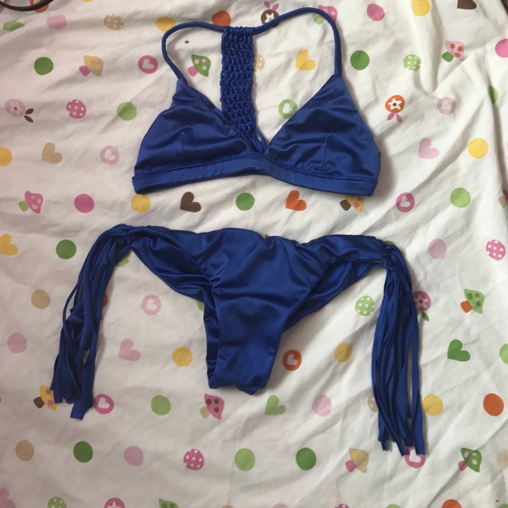 Blue Brazilian bikini
