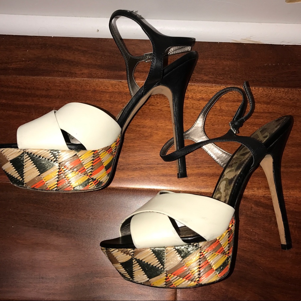 Sam Edelman platform heels! Super unique&boho chic