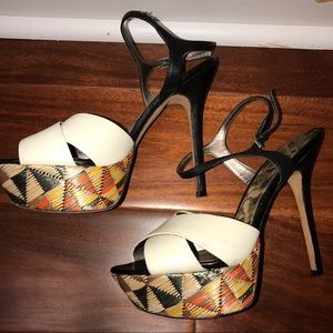 Sam Edelman platform heels! Super unique&boho chic