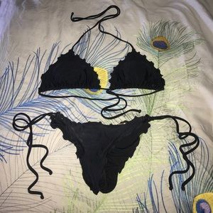 Lull Fama Black Tie Swimsuit