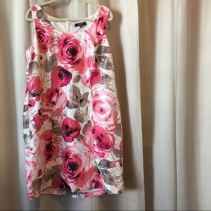 Petite Pink Floral Dress by Alex Marie