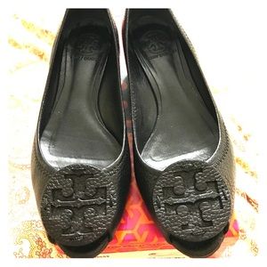 Tory Burch Opened toed kitten heels