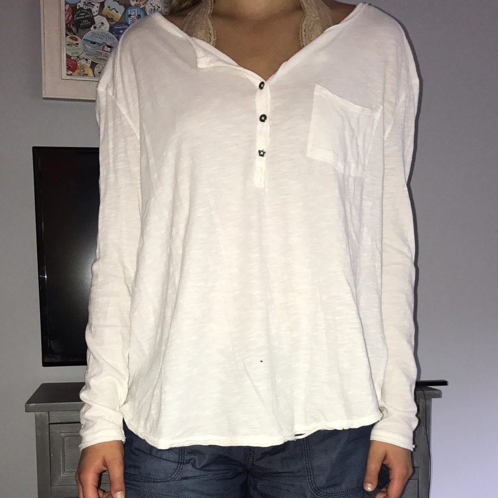 long sleeve free people blouse👑