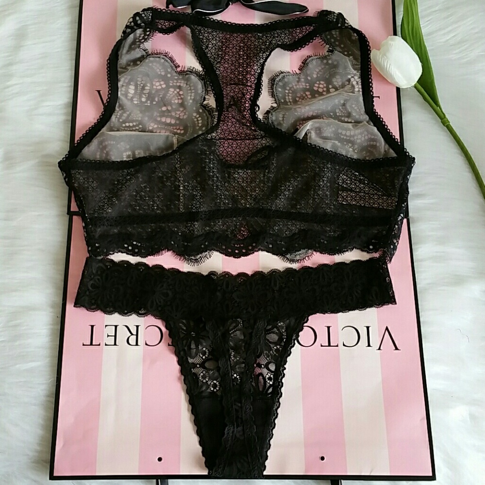 VS DREAM ANGELS BRALETTE SIZE L & PANTY L - Picture 4 of 6