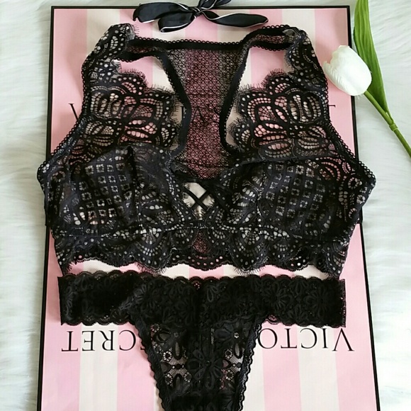 VS DREAM ANGELS BRALETTE SIZE L & PANTY L - Picture 2 of 6