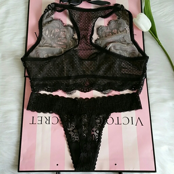 VS DREAM ANGELS BRALETTE SIZE L & PANTY L - Picture 4 of 6