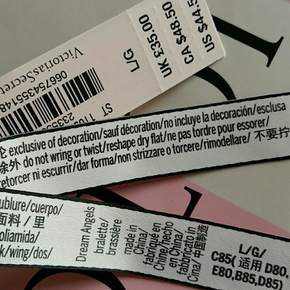 VS DREAM ANGELS BRALETTE SIZE L & PANTY L - Picture 6 of 6