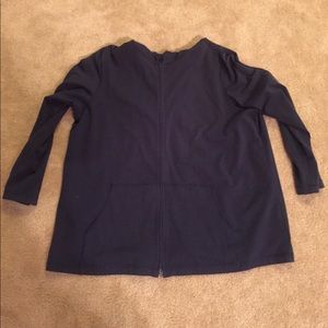 Full-zip hoodie in blue