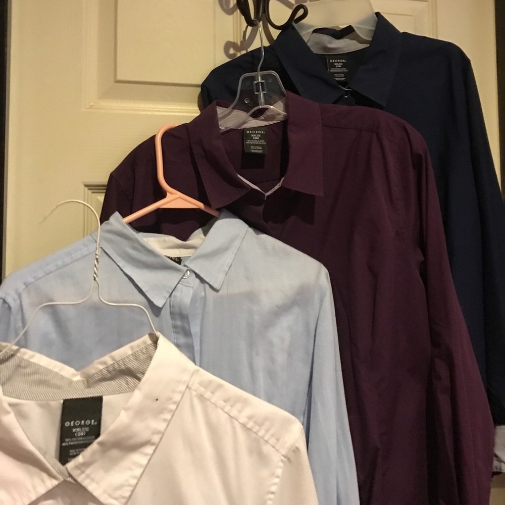 Bundle! 4 button-down dress shirts