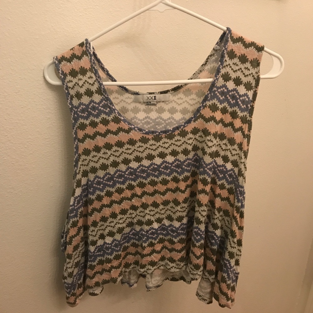 Pattern tank top