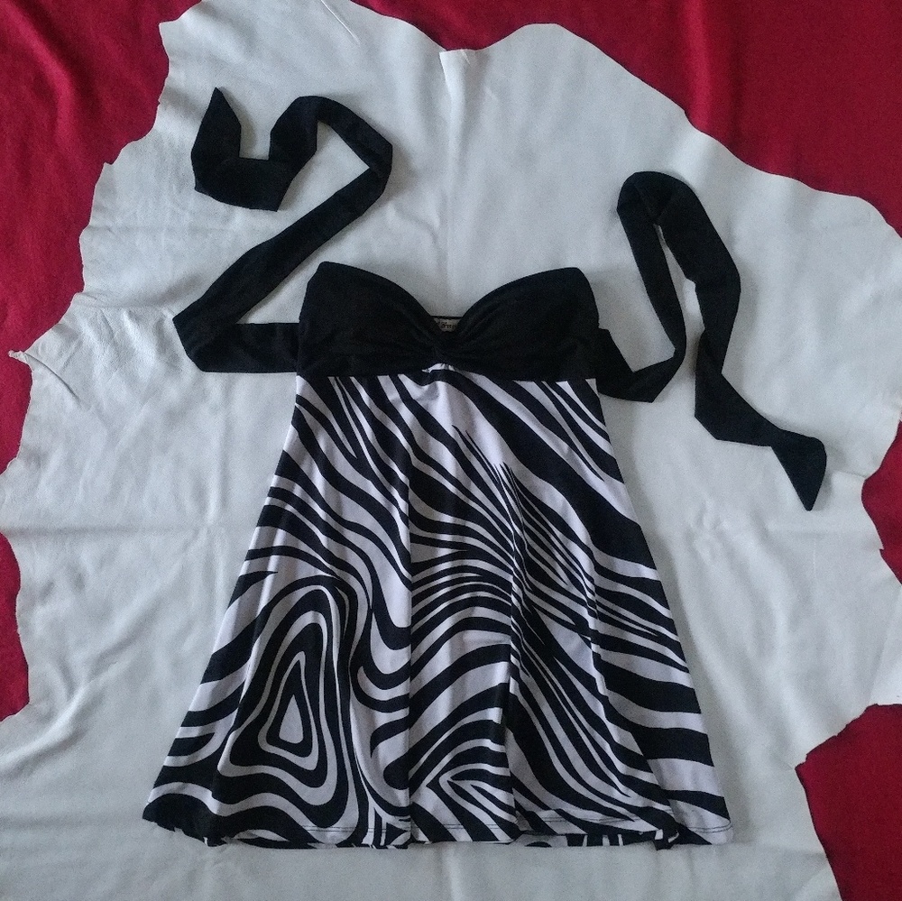 Fun Zebra like pattern Mini Dress or Shirt