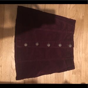 Forever 21 Maroon "Corduroy" Skirt