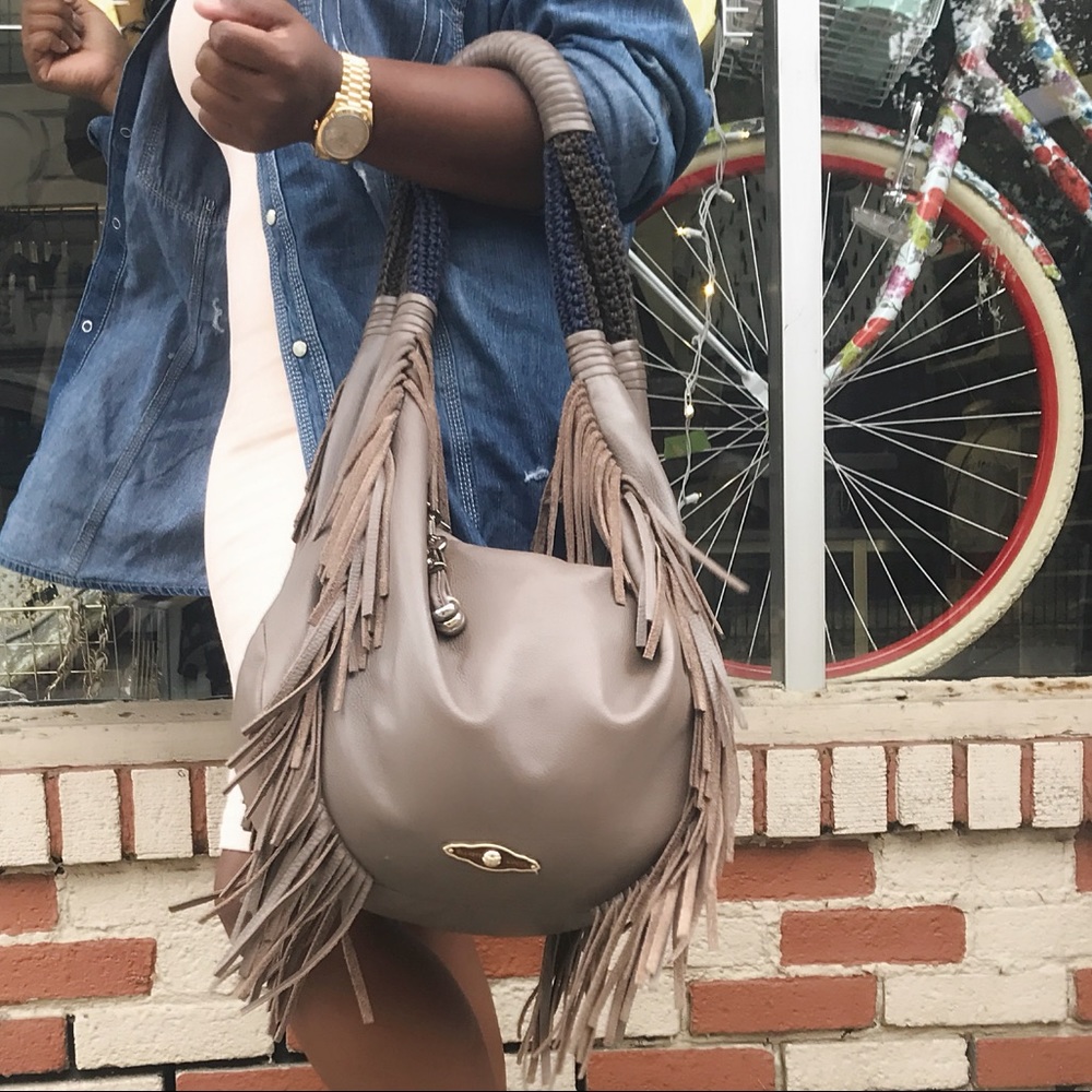 Elliott Lucca Fringe Shoulder Hobo