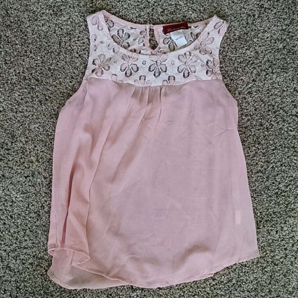 Panhandle Sheer Pink Blouse