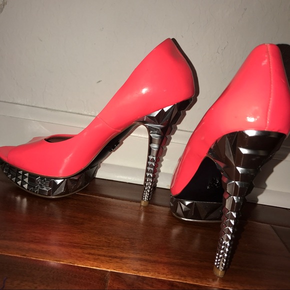 Neon peep toe Rachel heels! Show stoppers 👌 - Picture 2 of 4