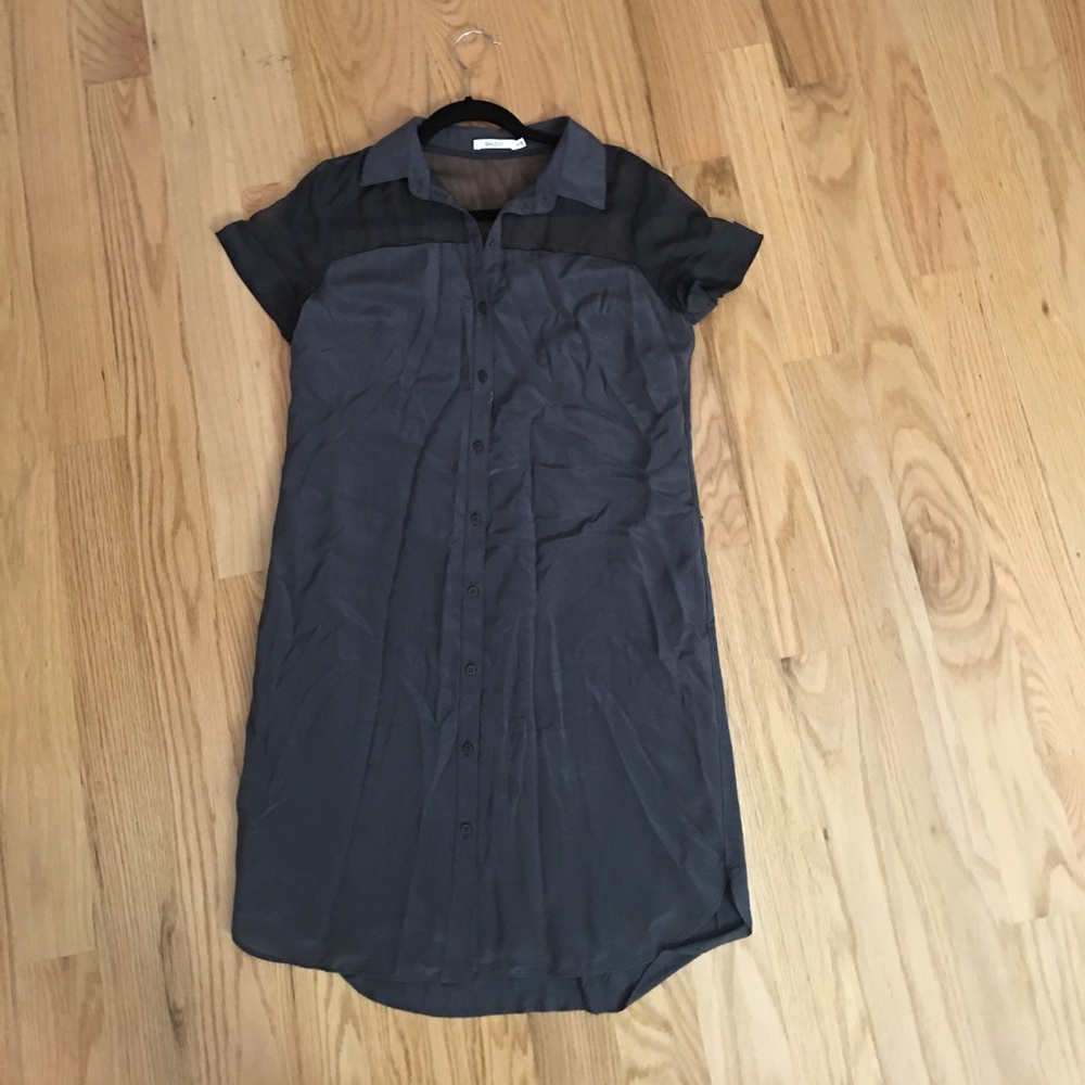 Beautiful, steel grey, tee shirt dress