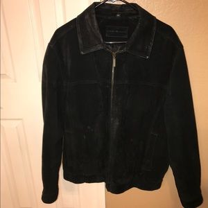 Black suede jacket