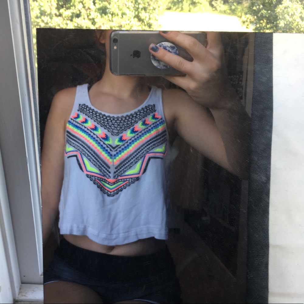 Colorful crop top