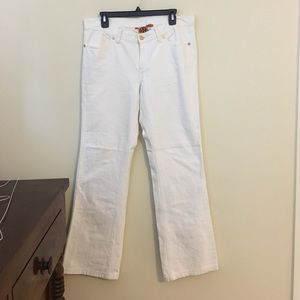 Tory Butch White Boot Cut Jeans size 31