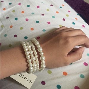 Faux Pearl Bracelets