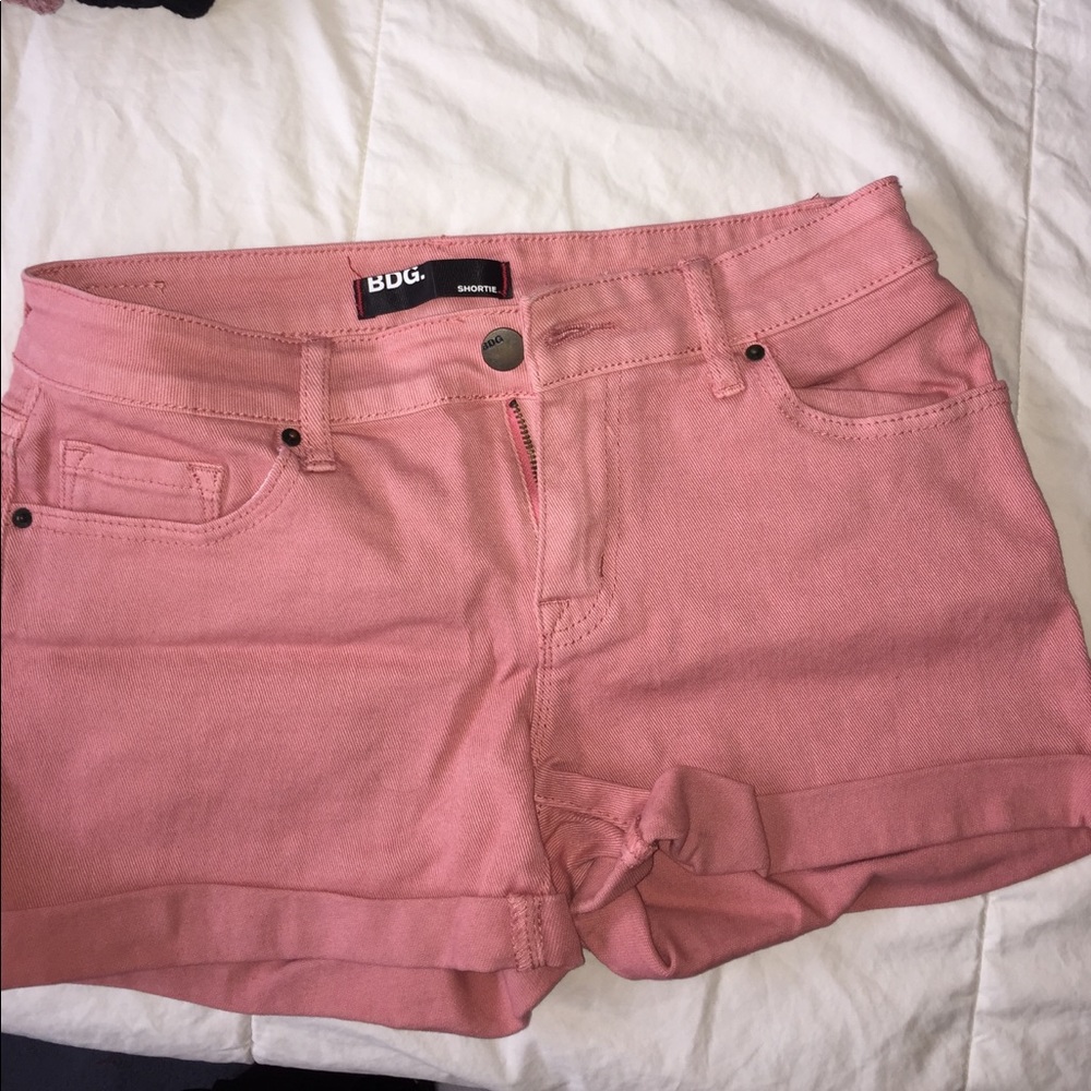 Pink BDG jean shorts, NWOT