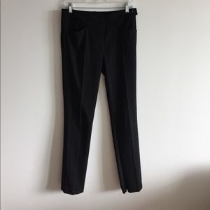 BCBGMaxazria Slim Trousers with Ankle Zip Detail
