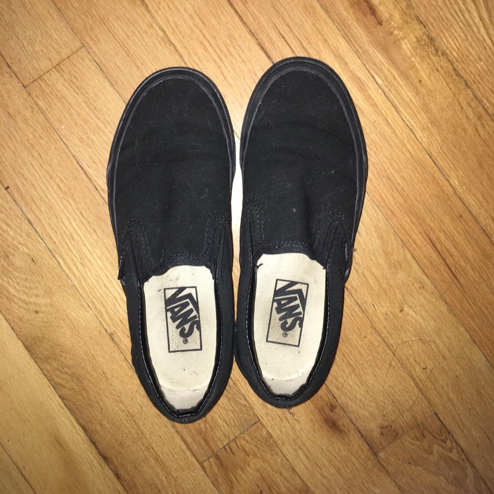 Black slip on vans