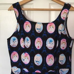 Modcloth RETROLITIOUS cat dress