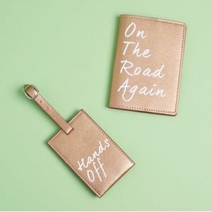 Understated Travel Luggage tag and passport holder