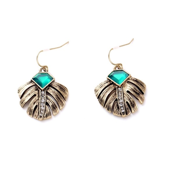 Jewelry - Tropical Leaf Earrings