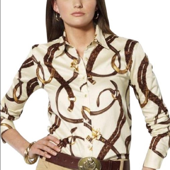 ralph lauren equestrian print