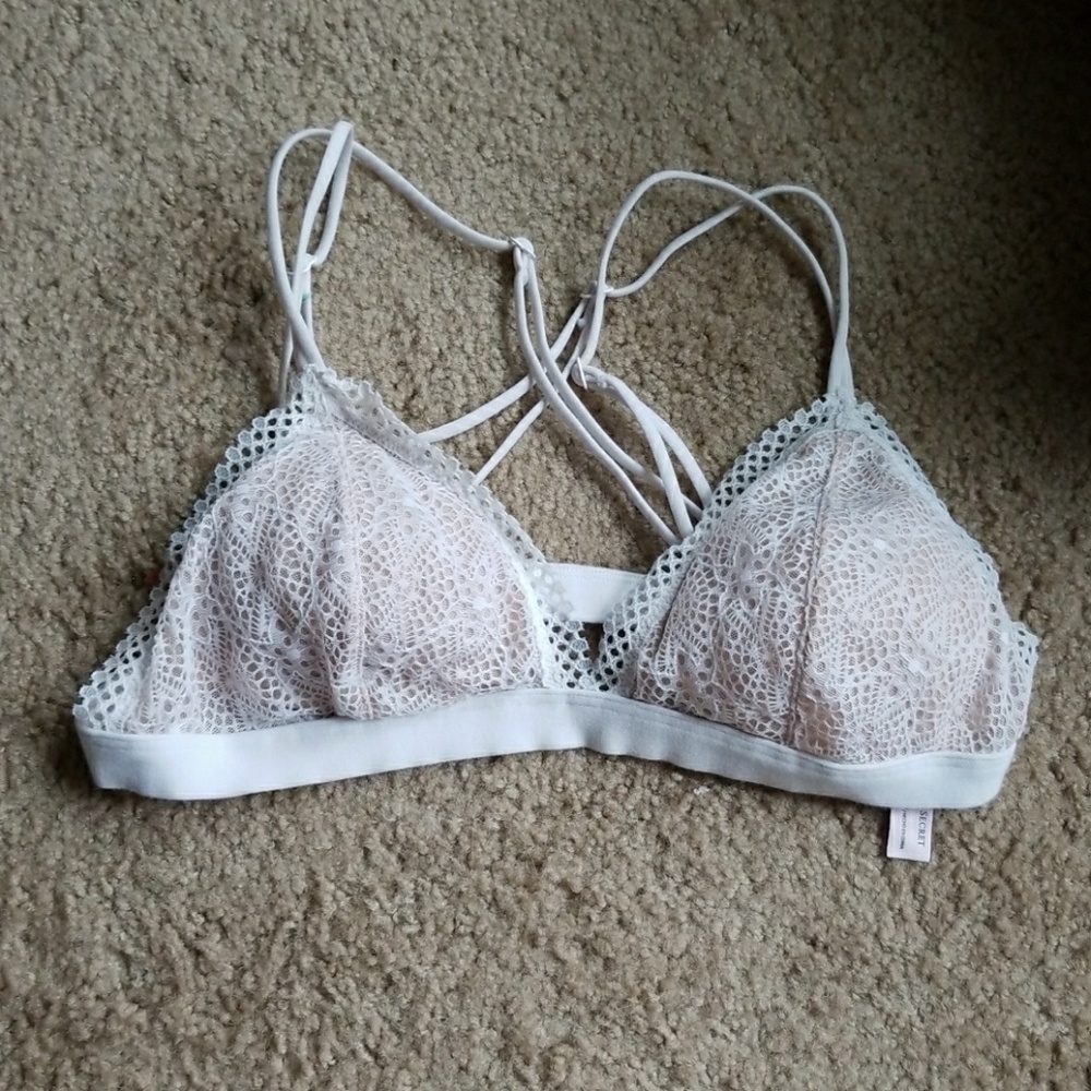 Victoria's Secret White Lace Bralet
