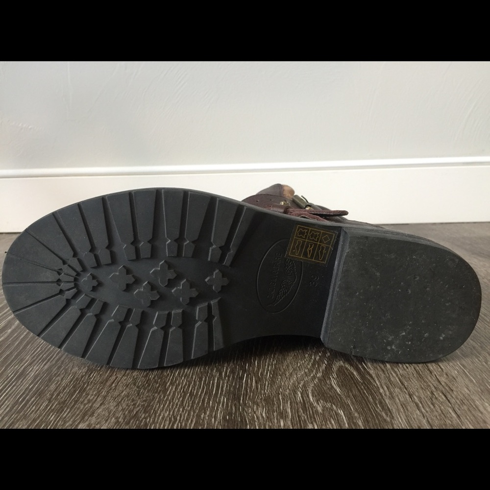 Zadig + Voltaire Brown and Gold Motorcycle Boots - Picture 7 of 7