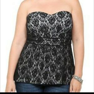 4x🌹Rose Lace Peplum Top🌹