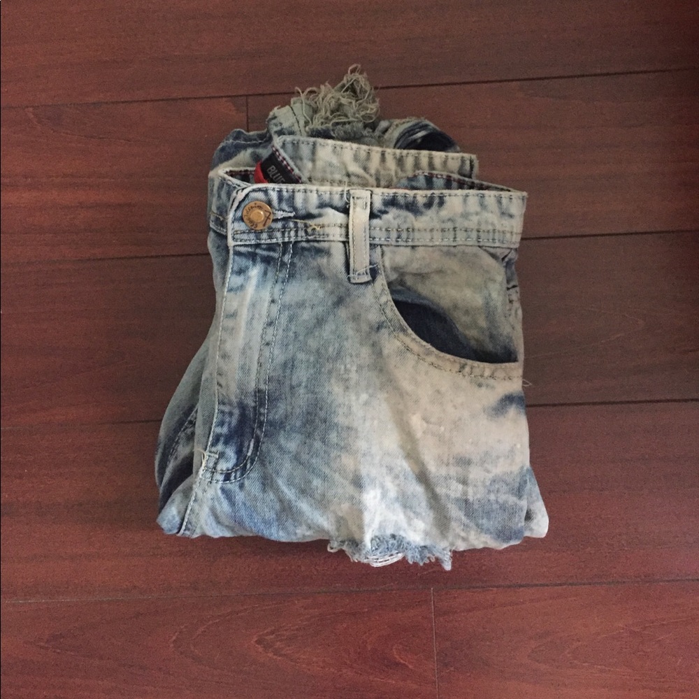 Ripped bleached jeans