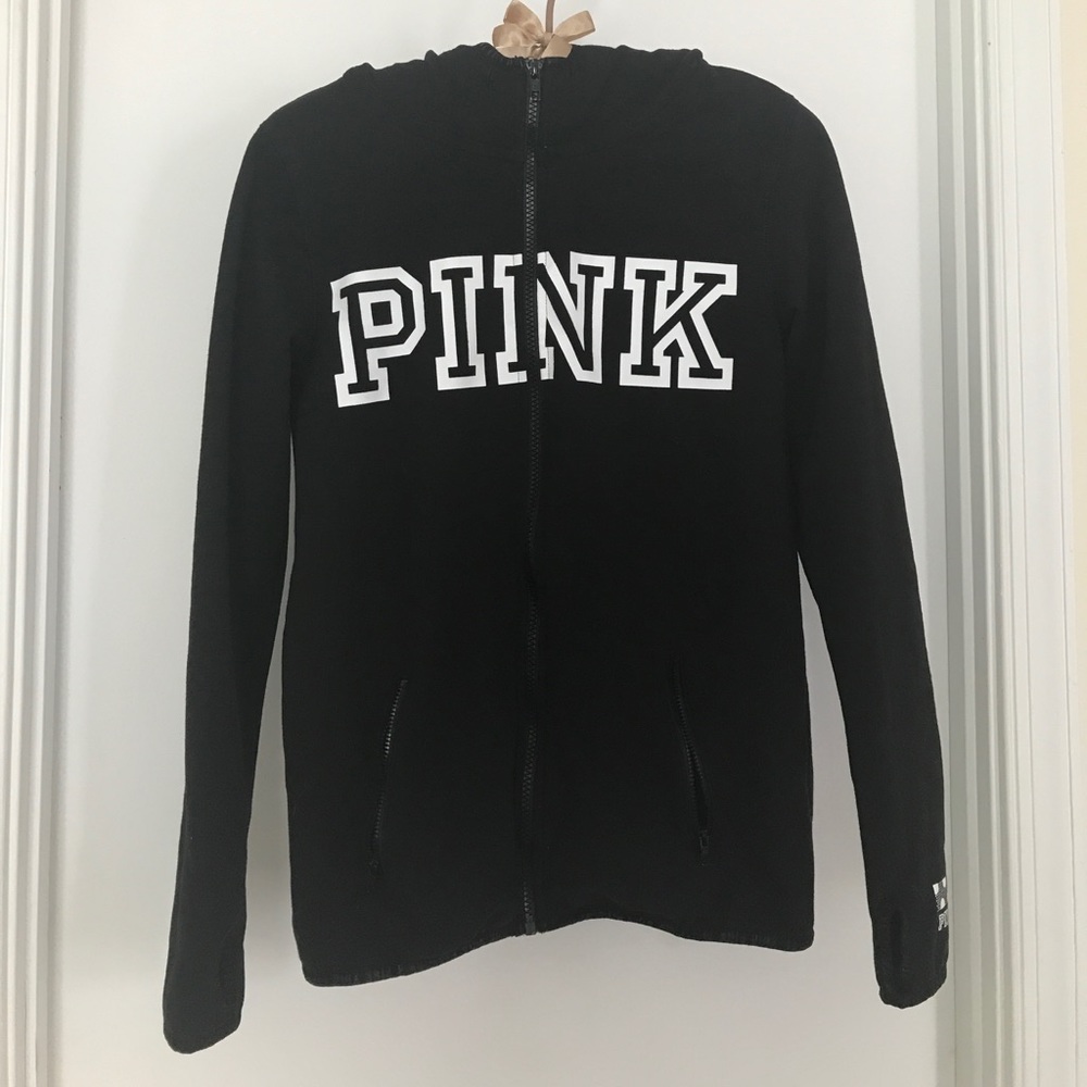 Black Victoria's Secret PINK Zip Hoodie