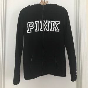 Black Victoria's Secret PINK Zip Hoodie
