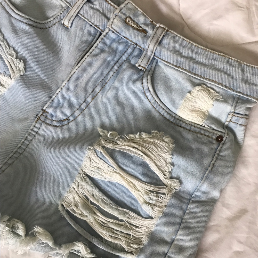 Distressed shorts from brandy melville.
