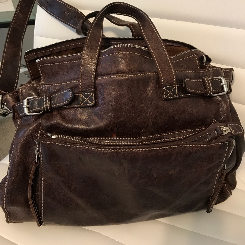 Beautiful brown leather bag from Italy!!