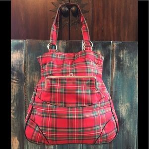 NWOT♦️Red Plaid Satchel