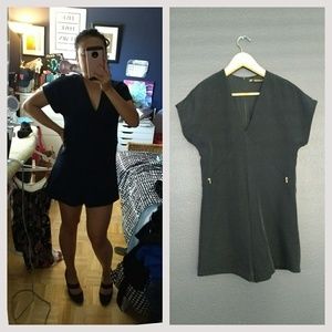 🆕 Zara Navy Blue Romper Small