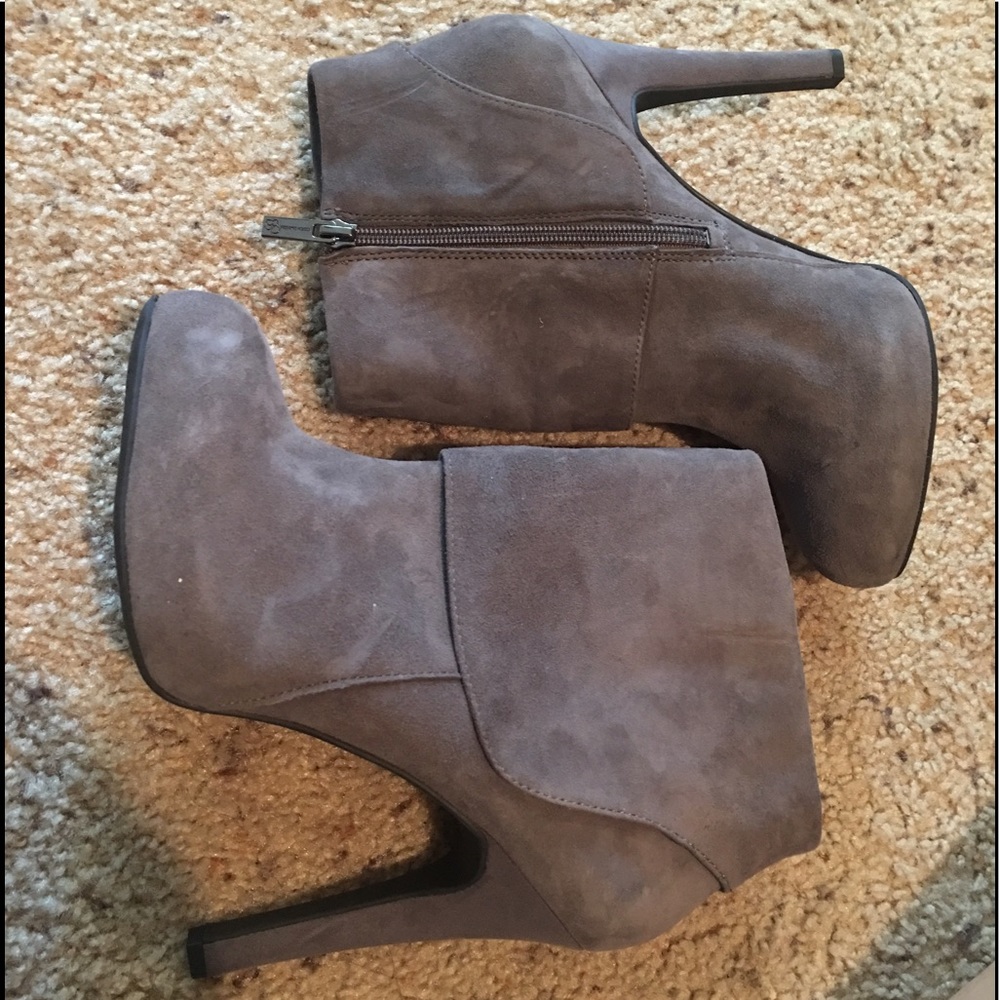 Jessica Simpson suede high heel booties size 9
