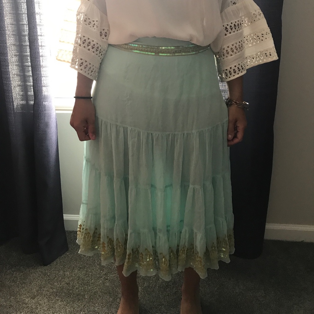 Skirt with sequence