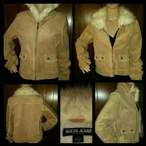 Guess jacket with faux fur detail