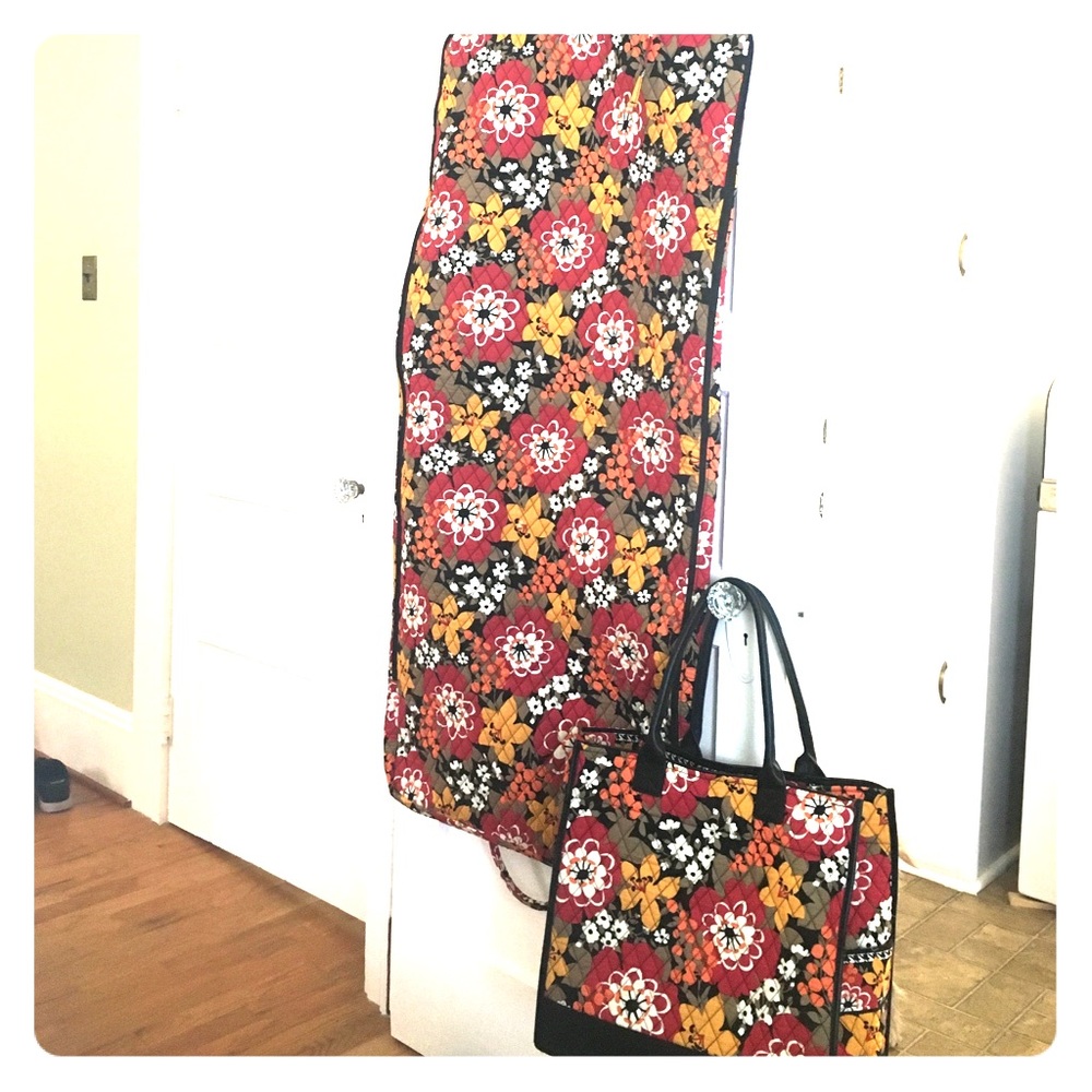 Vera Bradley Tote and Garment bag.  Bittersweet.