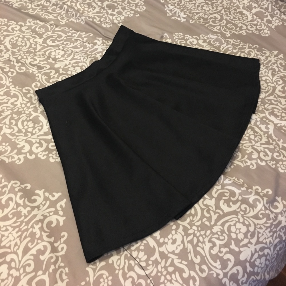 Black A line skirt