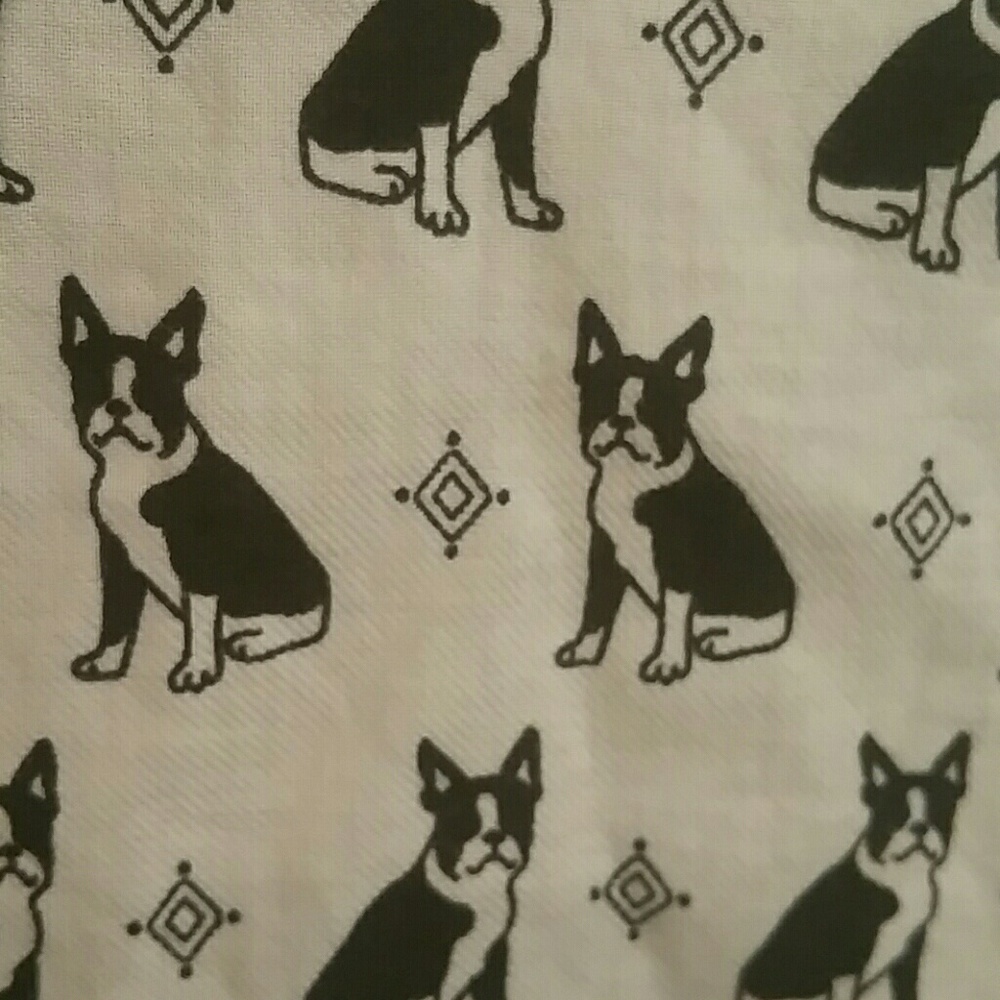 Talbots Boston terrier blouse NWT size xl