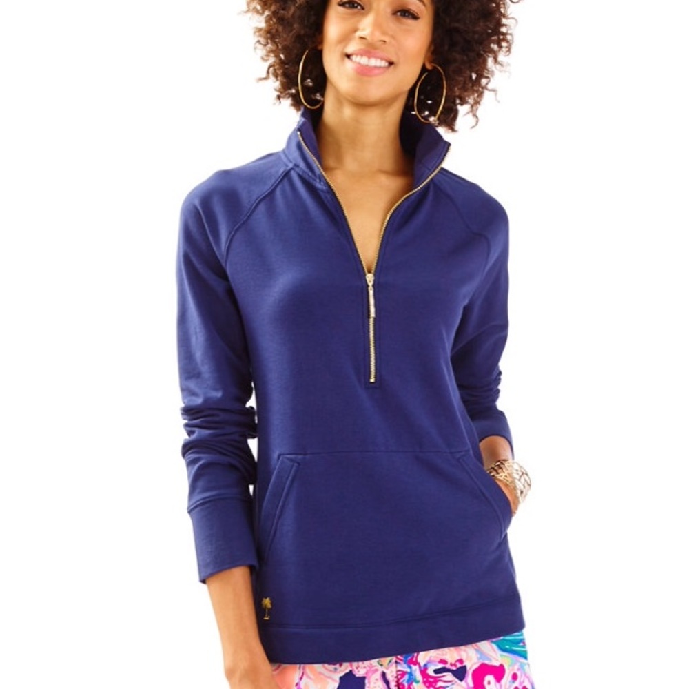 Lilly Pulitzer Solid Popover (true navy)